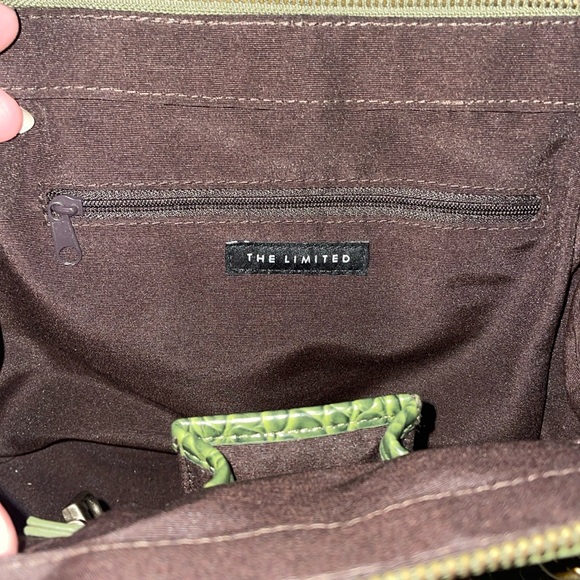 The Limited Green Multicolor Buckle Wool Blend Woven Knit Bag - Picture 7 of 12